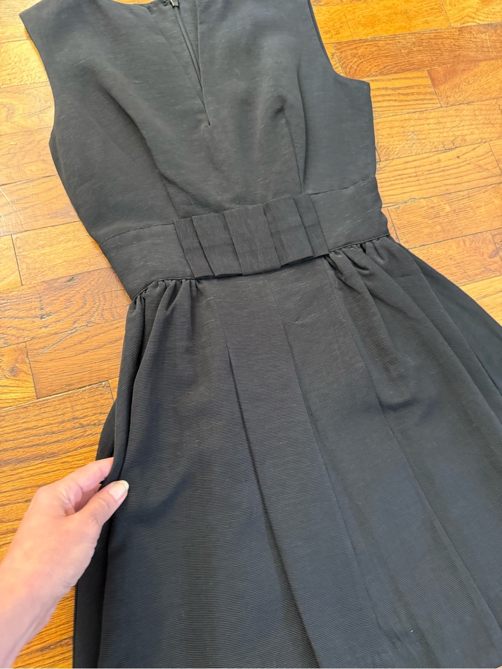 Candice Quinn Bitsy Belle Black Notched V-Neck A-Line Mini Dress Size 2 NWT - Picture 13 of 16